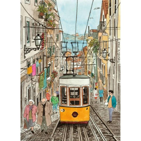 Puzzle 1000 Pieces : Lisbon   - Magnolia-7001