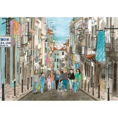 Puzzle 1000 Piezas : Paseo por Lisboa  