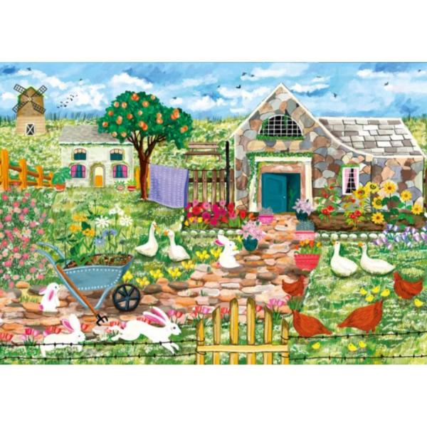 Puzzle 1000 Pieces : Farm House  - Magnolia-9105