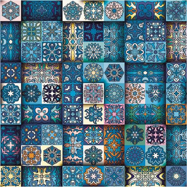 1023 piece puzzle : Vintage Patterns - Magnolia-3015