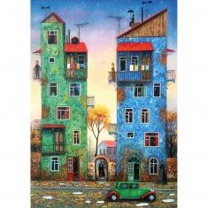 Puzzle de 1000 piezas: Lluvia de otoño - David Martiashvili - Edición especial