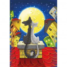 1000 piece puzzle : Cats on the Roof