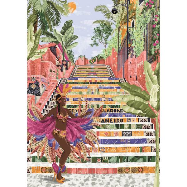Puzzle de 1000 piezas : Mujeres Alrededor del Mundo - Brasil - Claire Morris - Edición Especial - Magnolia-3440