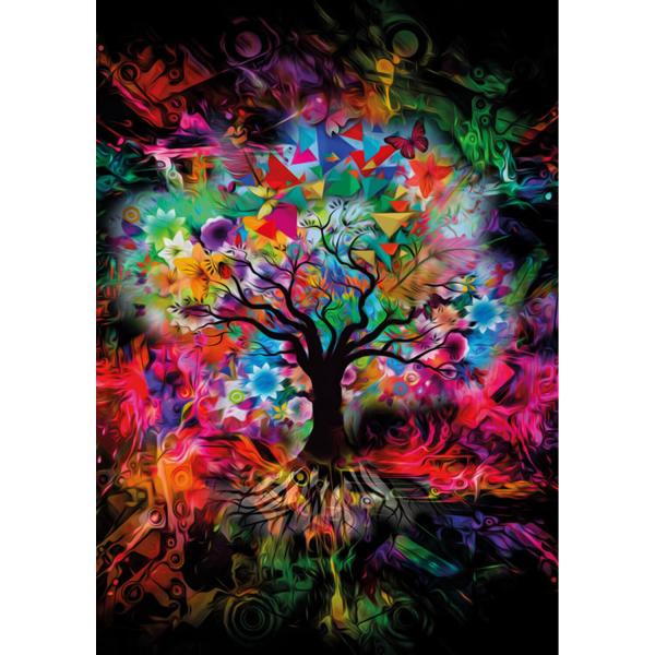 Puzzle de 1000 piezas : Árbol de colores - Magnolia-2331