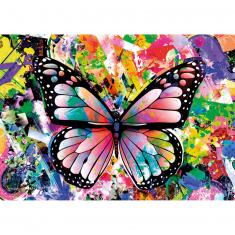 Puzzle de 1000 piezas : Mariposa de colores