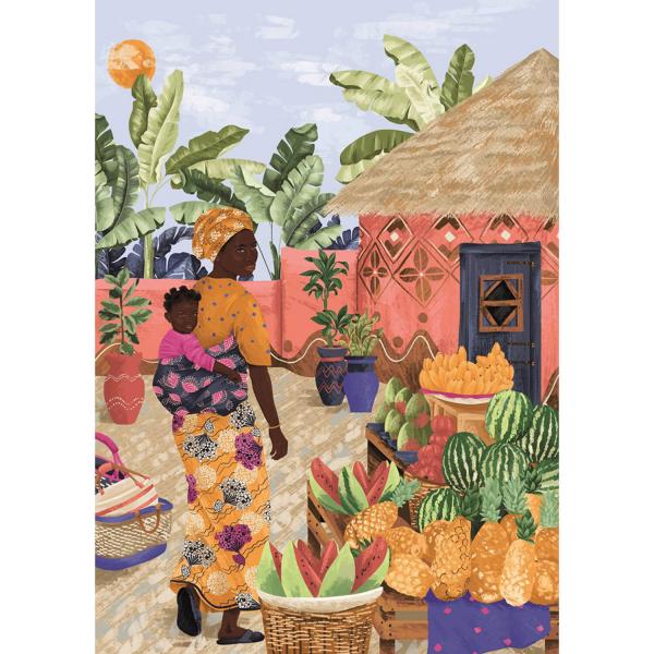 1000 piece puzzle : Women Around the World - Ghana - Claire Morris - Special Edition - Magnolia-3442