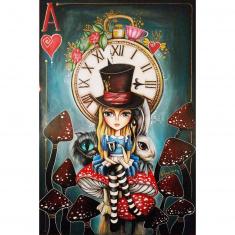 1000 piece puzzle : Tea Time with Alice - Romi Lerda - Special Edition