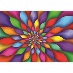 1000 piece puzzle : Rainbow Petals