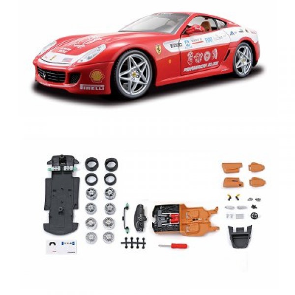 Modèle réduit à assembler - Ferrari 599 GTB Fiorano - Collection Assembly line - Echelle 1/24 : Roug - Maisto-M39018-8