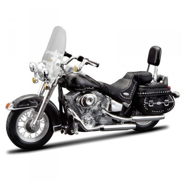 Modèle réduit de moto Harley-Davidson : FLSTC Heritage softail classic : Echelle 1/18 - Maisto-M34360-2