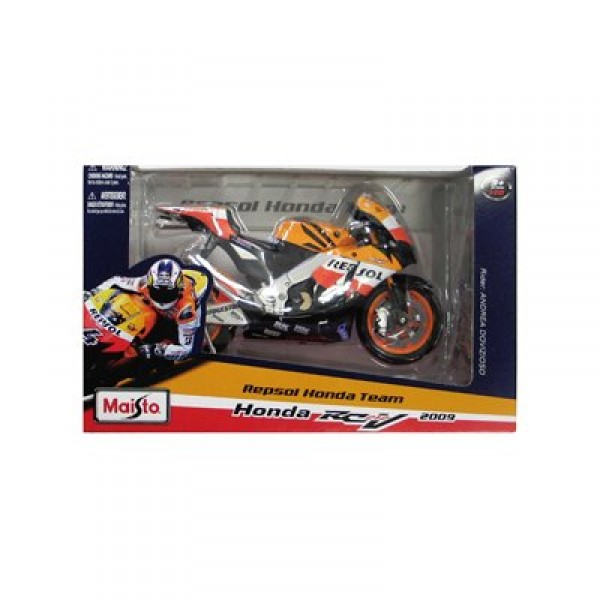 Modèle réduit - MotoGP Racing 2009 : Andréa Dovizioso - Echelle 1/10 : 4 - Maisto-31176-M31160