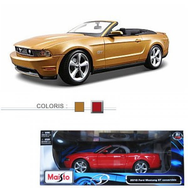 Modèle réduit - Mustang GT Convertible 2010 - Echelle 1/18 : Rouge - Maisto-M31158-2