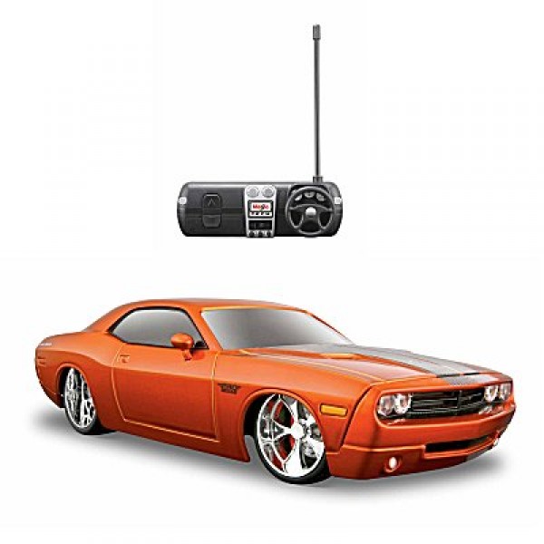 Voiture radiocommandée Dodge Challenger concept 2006 : Echelle 1/24 : Rouille/Orange - Maisto-M81063RO