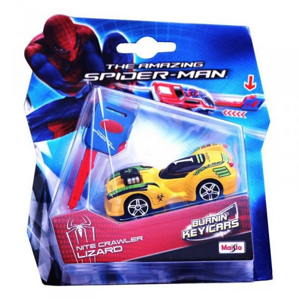 Voiture Burnin' Key Cars : Nite Crawler Lizard : Spiderman - Maisto-M15219-1
