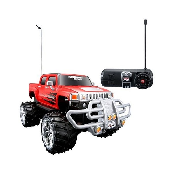 Voiture radiocommandée Hummer H3T : Echelle 1/16 : Rouge - Maisto-M81099