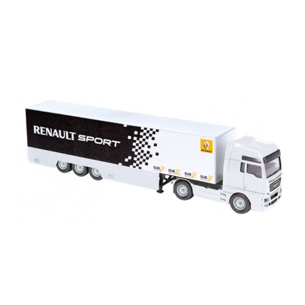 Camion transporteur Renault Sport blanc - Majorette-212084601-Renault