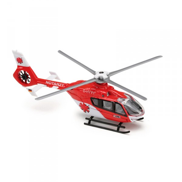 Hélicoptère Majorette 16 cm : Notarzt (rouge) - Majorette-213565966-6