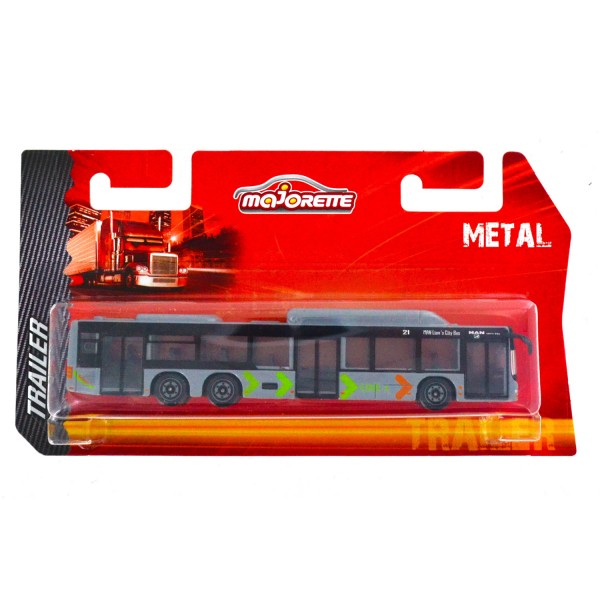Véhicule en métal Majorette Trailer : Bus gris - Majorette-212053150-3
