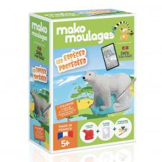 Molde de yeso Mako Creations: oso polar - Especies protegidas