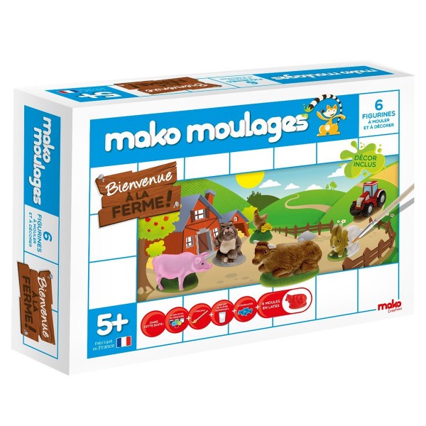 Moulage en plâtre Mako Moulages : Bienvenue à la ferme ! - Mako-39011