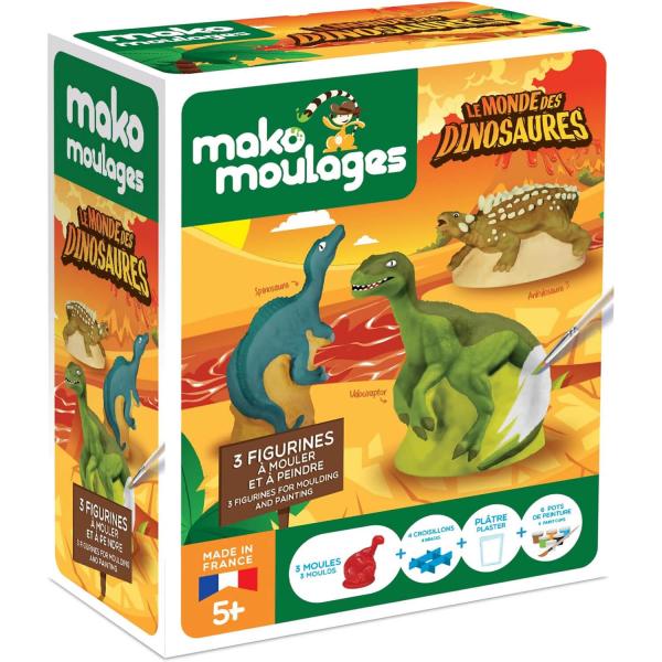 Moulage en plâtre : Le Monde Des Dinosaures - Mako-39097