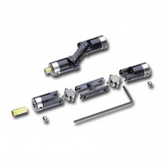 Double gimbal for model boat