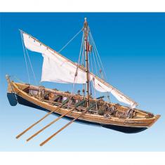Schiffsmodell aus Holz: Lancia Baleiniera