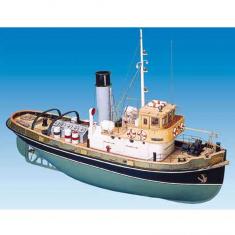 RC wooden boat model: Anteo