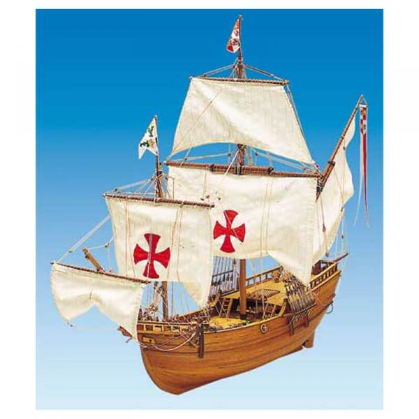 Schiffsmodell aus Holz: Pinta - Mantua-S068755
