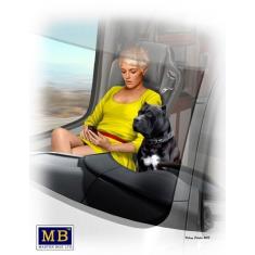 Truckers series.Joni(Lookout)Johnson&her dog Maxx- 1:24e - Master Box Ltd.