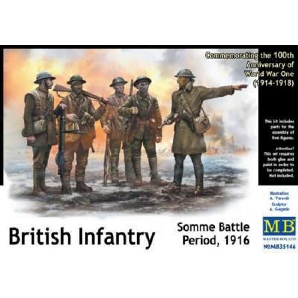 British infantry, Somme battle, 1916 - 1:35e - Master Box Ltd. - MB35146