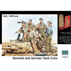 Rommel & German tank crew, DAK, WWII era - 1:35e - Master Box Ltd.