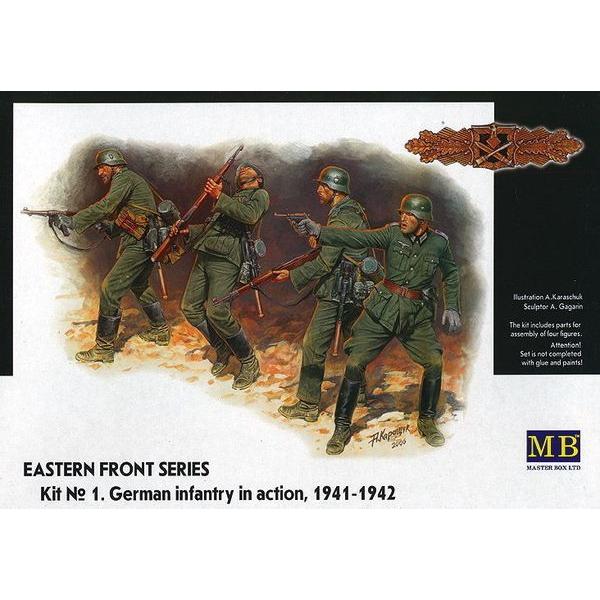 German Infantry in action 1941-1942 Eastern Front Series Kit No. 1- 1:35e - Master Box Ltd. - MB3522