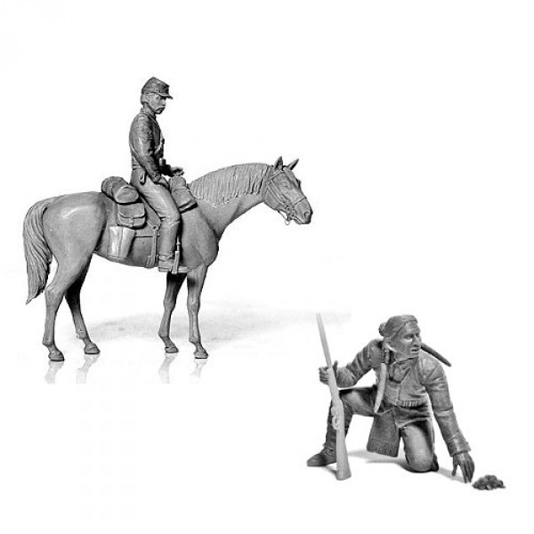 Figurine Verlinden - Éclaireur Confédéré Sudiste - Guerre De Sécession