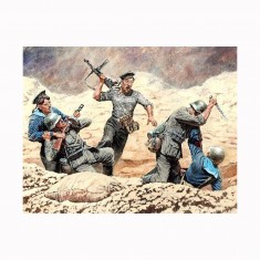 Figurine militaires Combat marins soldats soviétiques contre soldats allemands 1942