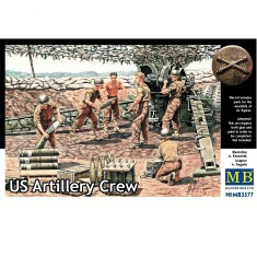 WWII figures: Us Army 1944-1945 gunners set