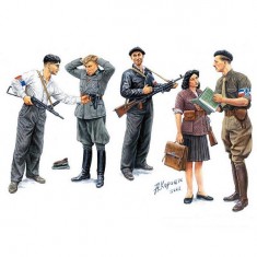 Figurines 2ème Guerre Mondiale : Maquis : Résistants français 1944
