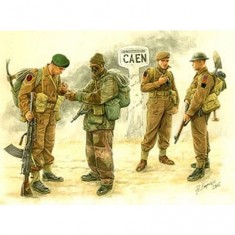 Figurines 2ème Guerre Mondiale : Troupes britanniques : Bataille de Caen 1944