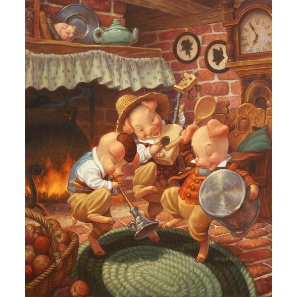 Puzzle 1000 pièces - Contes de fées : Les trois petits cochons - Master-Pieces-71144