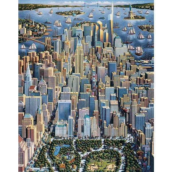 Puzzle 1000 pièces - Valises collector City : New York City - Master-Pieces-45093