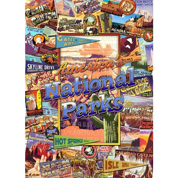 Puzzle 1000 pièces - Voyage en Amérique : Parcs nationaux - Master-Pieces-71132