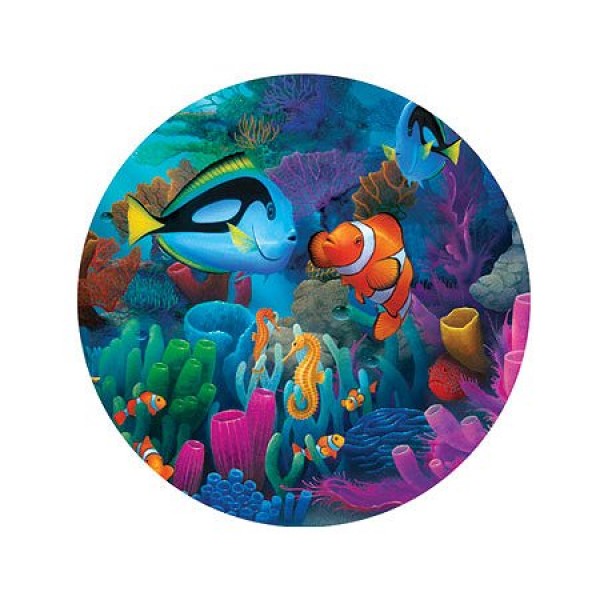 Puzzle 700 pièces rond - Paysages marins : Amitié sous les flots - Master-Pieces-61108