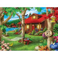 Puzzle 750 pieces : Lazy Days - Lakeside Retreat 