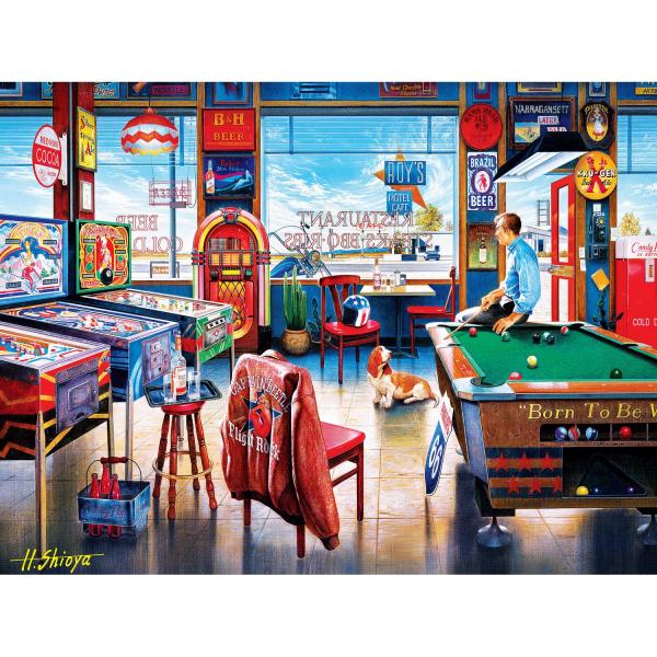 Puzzle 550 pieces : Diners and Dives - Pockets Pool & Pub  - Masterpieces-31927