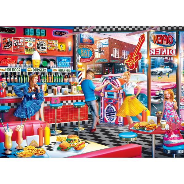 Puzzle 550 pieces : Diners and Dives - Good Times Diner  - Masterpieces-31930