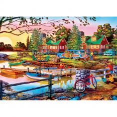  Puzzle 550 pièces : Escapades à la campagne - Loin de tout