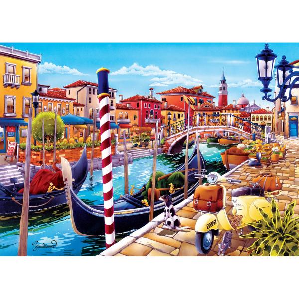  Puzzle 550 pièces : Carnet de voyage - Venise - Masterpieces-31976,01