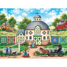  Puzzle 550 pièces : Collection Heartland - The Quilt Barn