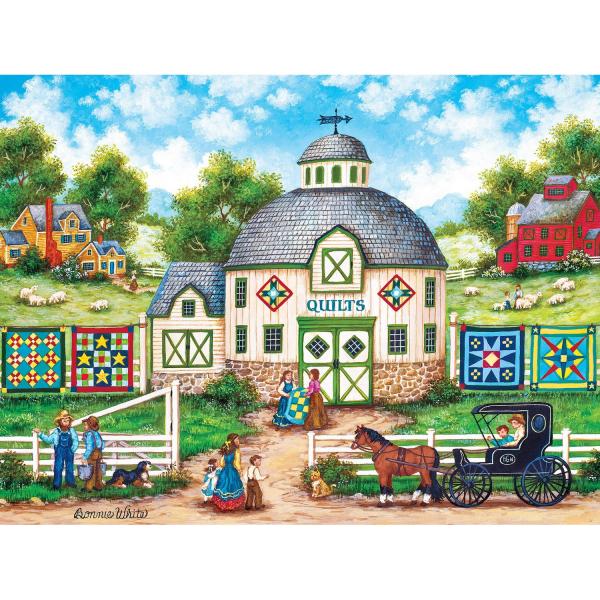  Puzzle de 550 piezas: Colección Heartland - The Quilt Barn - Masterpieces-31979