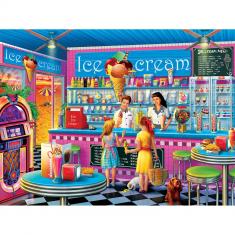 Puzzle 750 pieces : Shopkeepers - Anna's Ice Cream Parlor 